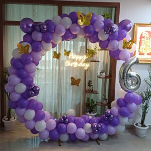 Circular balloon ring frame setup